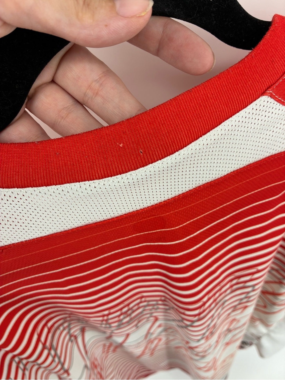 Can An BRP Men's Red and White Performance Shirt - Picture 7 of 9